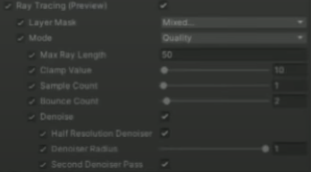 Denoiser Settings